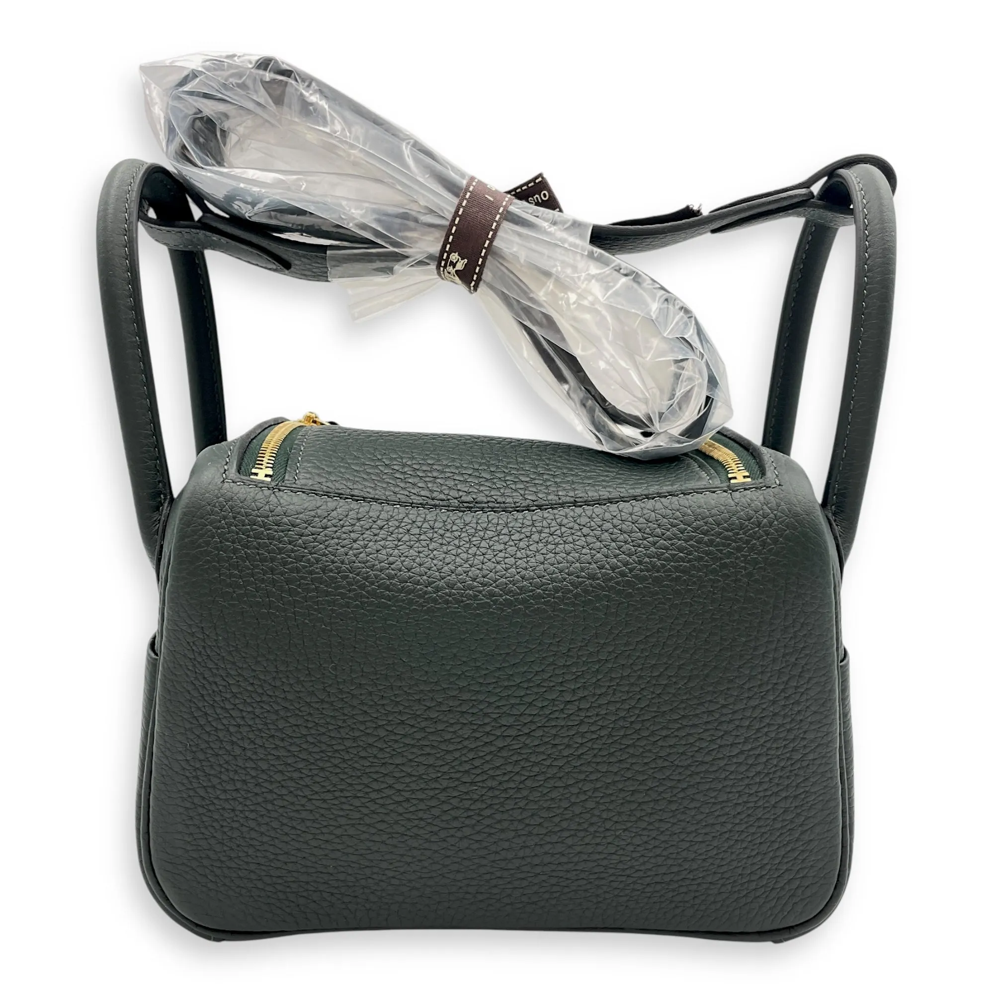 Lindy II Mini Green in Clemence, Gold hardware
