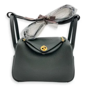 Lindy II Mini Green in Clemence, Gold hardware