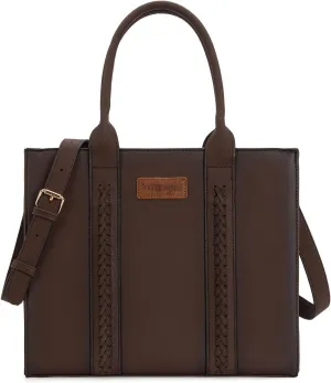 Montana West Wrangler Purse for Women Large Work Tote Bags with Strap Vintage Top-Handle Handbags