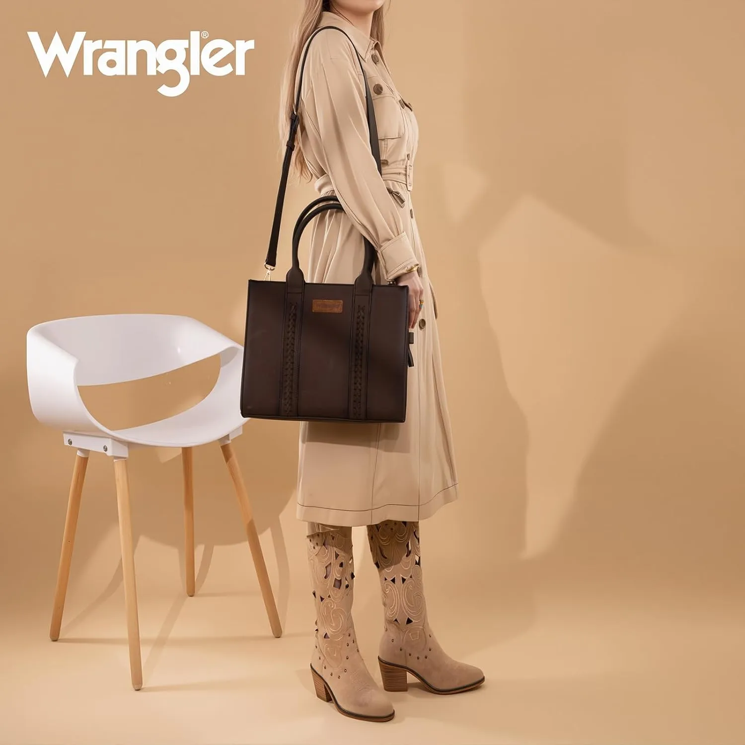 Montana West Wrangler Purse for Women Large Work Tote Bags with Strap Vintage Top-Handle Handbags