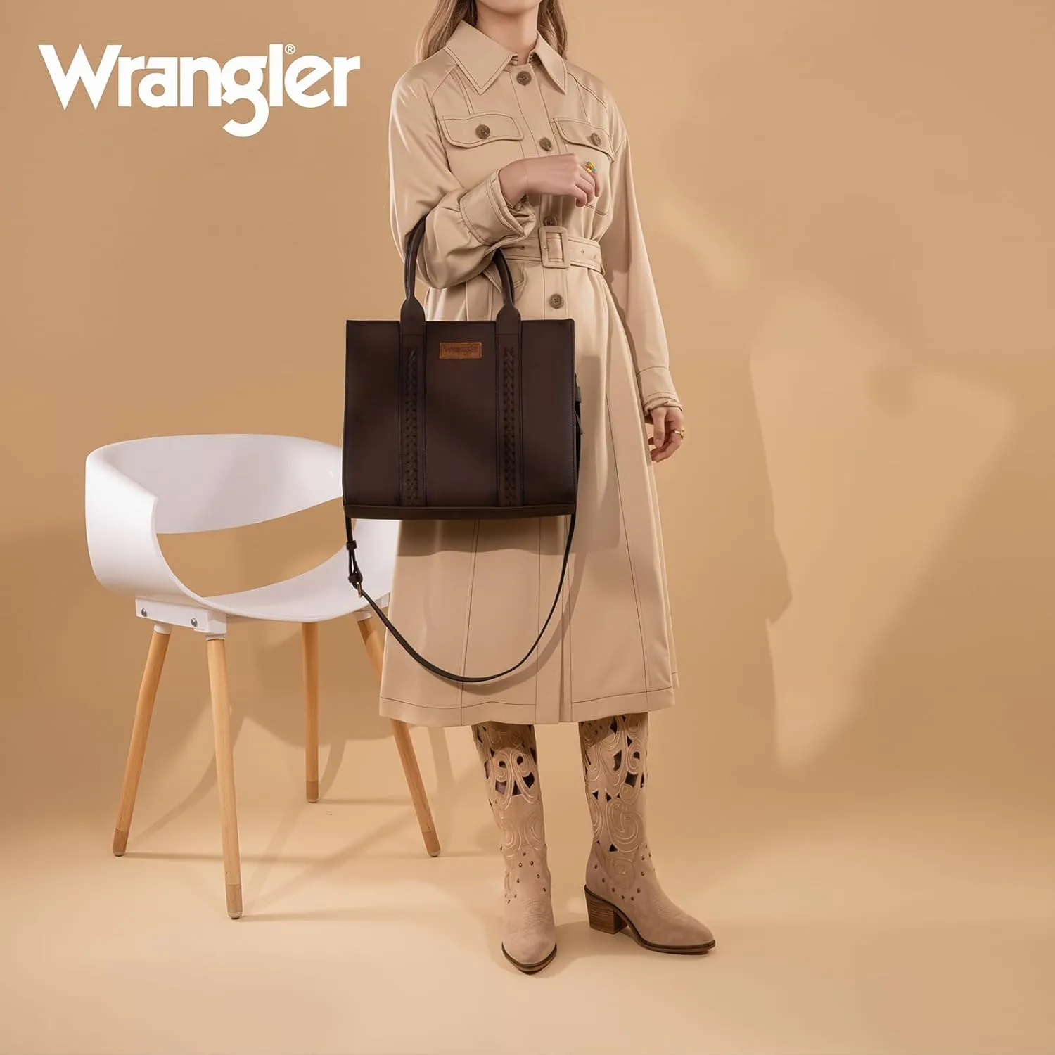 Montana West Wrangler Purse for Women Large Work Tote Bags with Strap Vintage Top-Handle Handbags