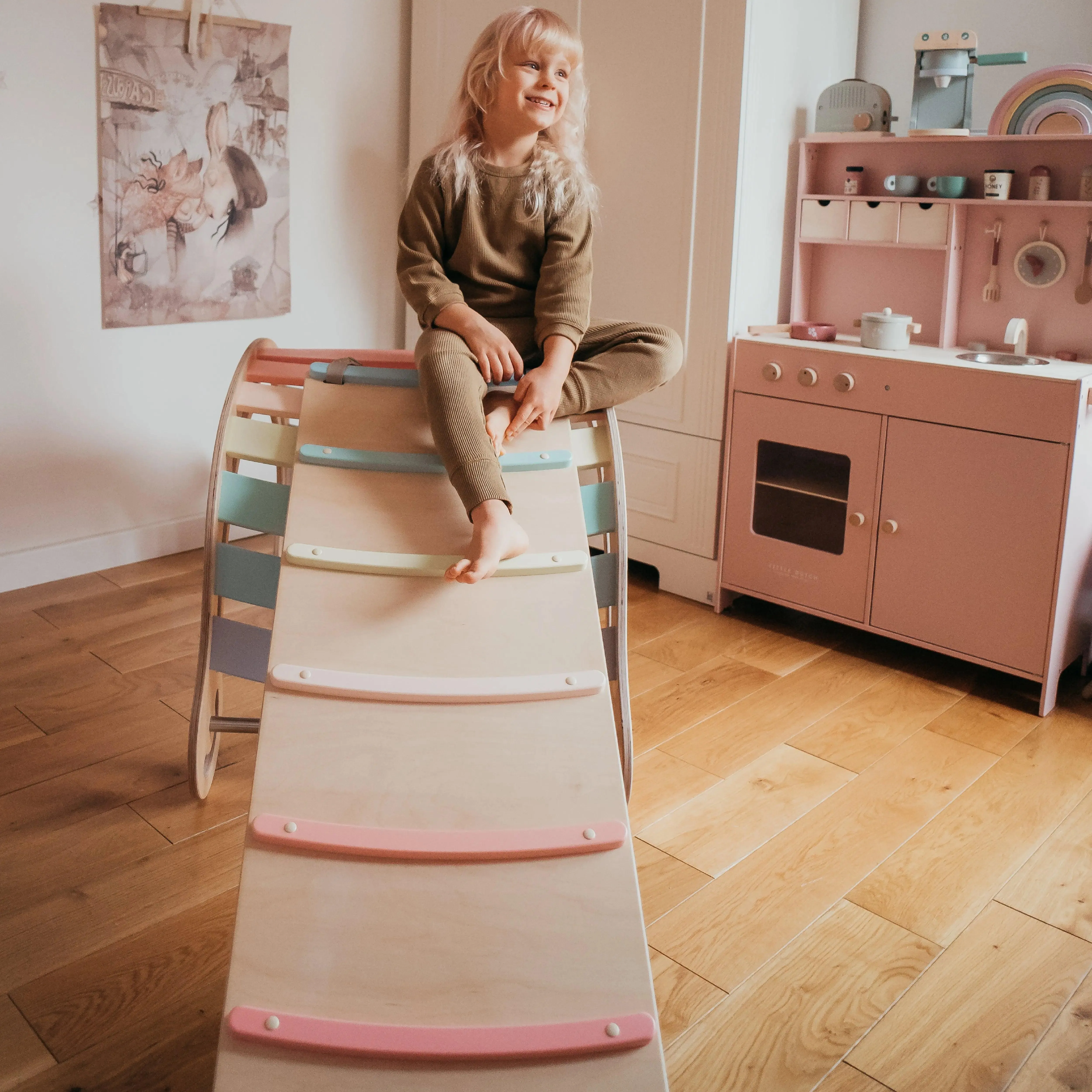 Montessori - Climbing Rocker - Wood