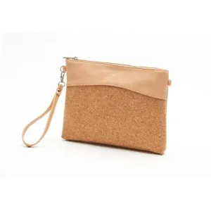 Nicole Wristlet - Praline and Cork