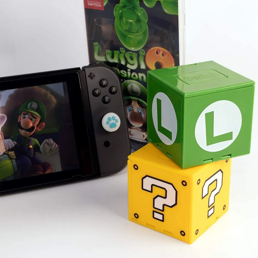 Nintendo Switch Game Card Holder - 16 Game Storage Cube, Portable Organizer for Switch Lite