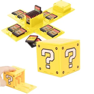 Nintendo Switch Game Card Holder - 16 Game Storage Cube, Portable Organizer for Switch Lite