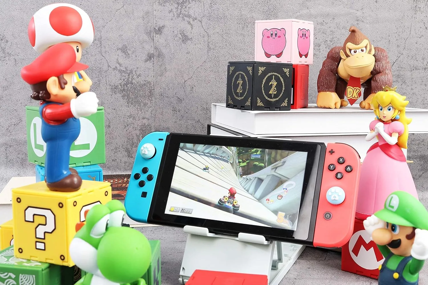 Nintendo Switch Game Card Holder - 16 Game Storage Cube, Portable Organizer for Switch Lite