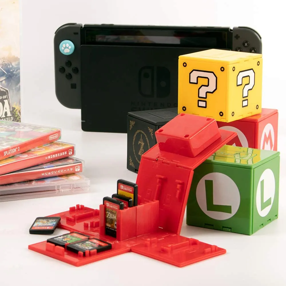 Nintendo Switch Game Card Holder - 16 Game Storage Cube, Portable Organizer for Switch Lite