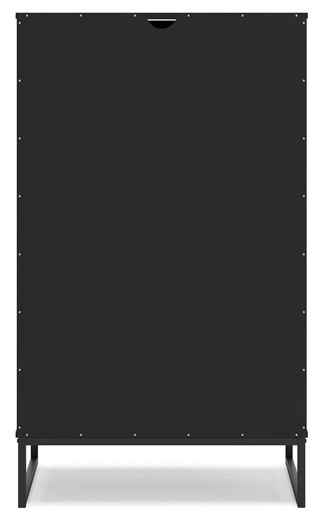(Online Special Price) Socalle Black Chest of Drawers