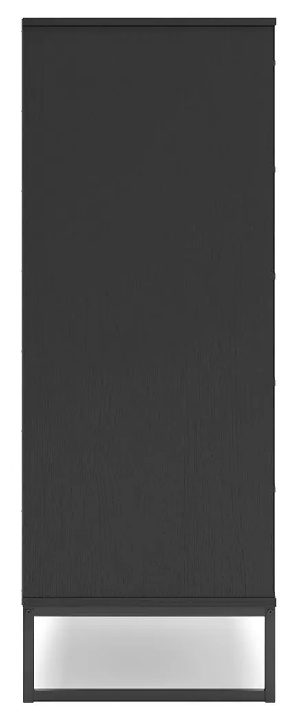 (Online Special Price) Socalle Black Chest of Drawers