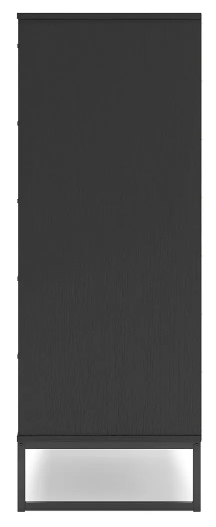 (Online Special Price) Socalle Black Chest of Drawers