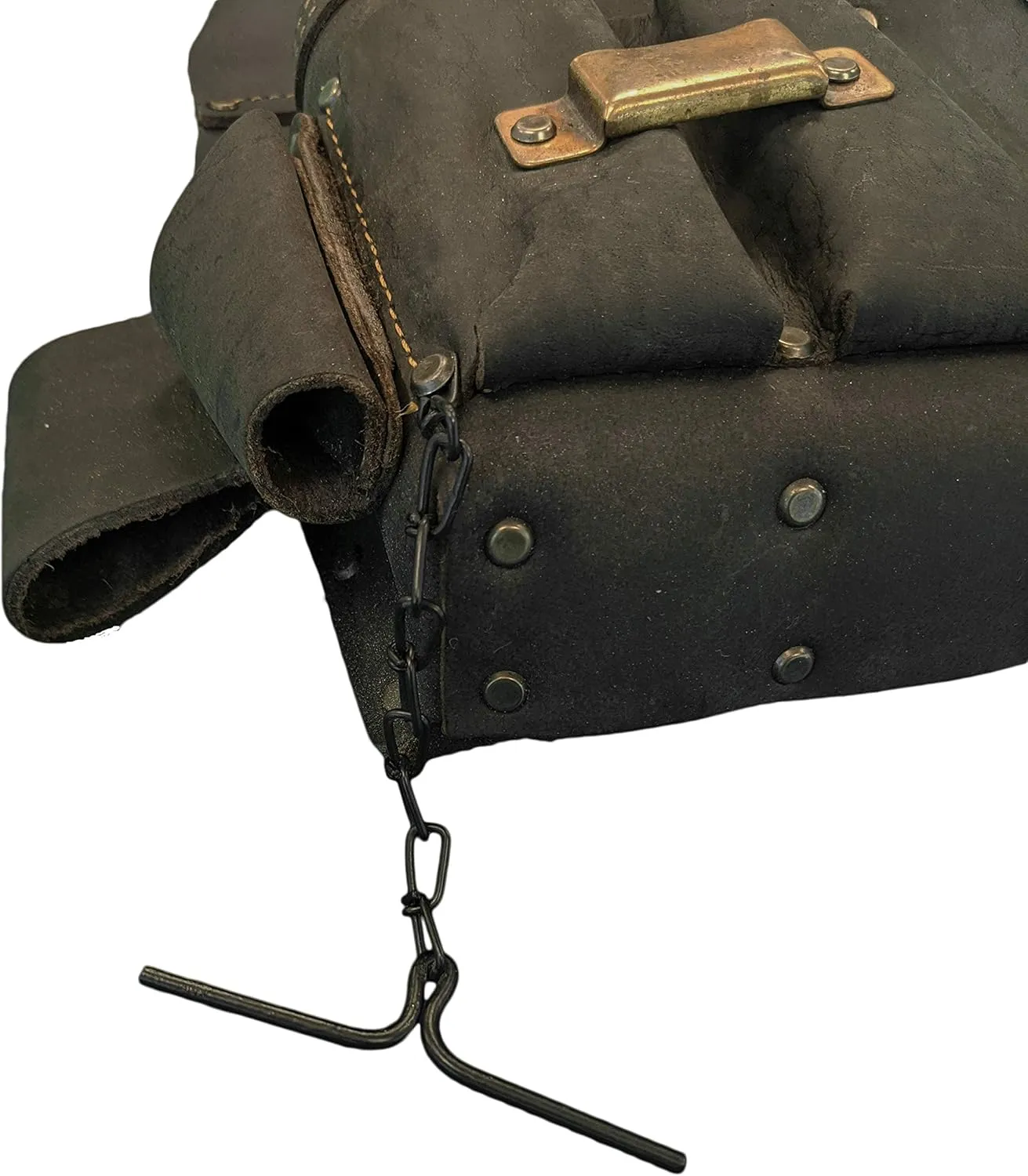 OX Tools Pro Oil-Tanned Leather Tool Pouch Set  Heavy-Duty Tool Belt Pouches for Carpenters, Drywallers, Framers & Electricians, Multi-Pocket, Reinforced Stitching & Hammer Holders