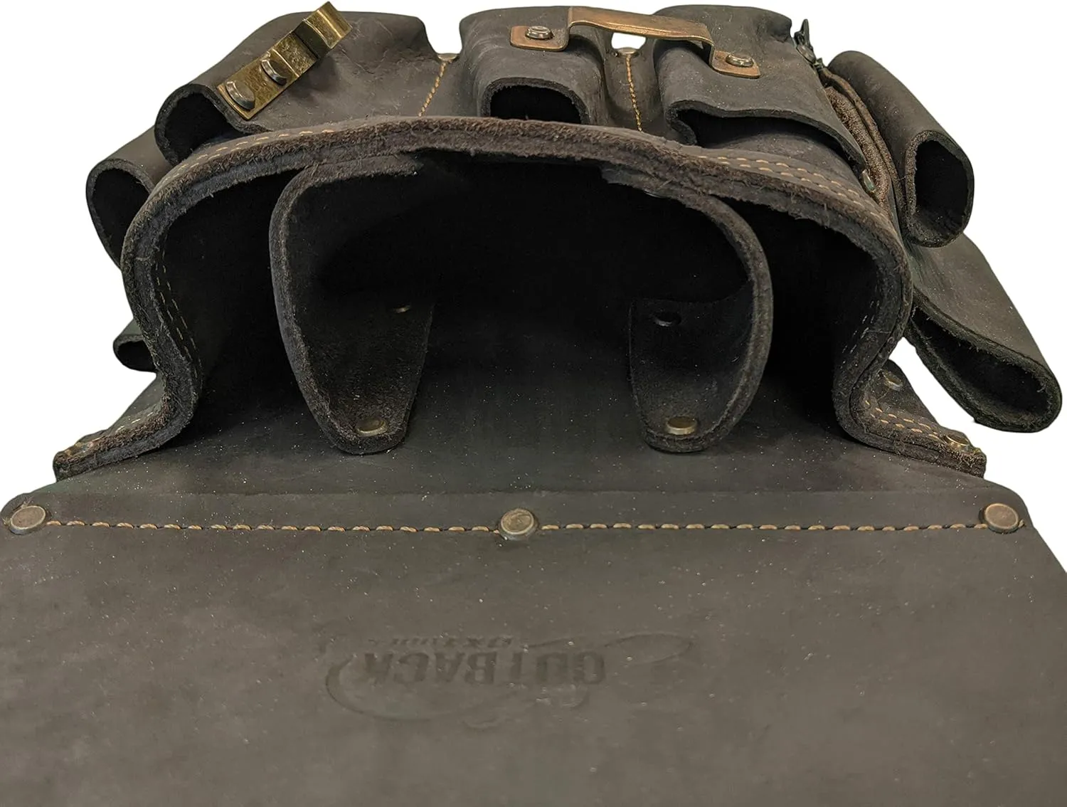 OX Tools Pro Oil-Tanned Leather Tool Pouch Set  Heavy-Duty Tool Belt Pouches for Carpenters, Drywallers, Framers & Electricians, Multi-Pocket, Reinforced Stitching & Hammer Holders