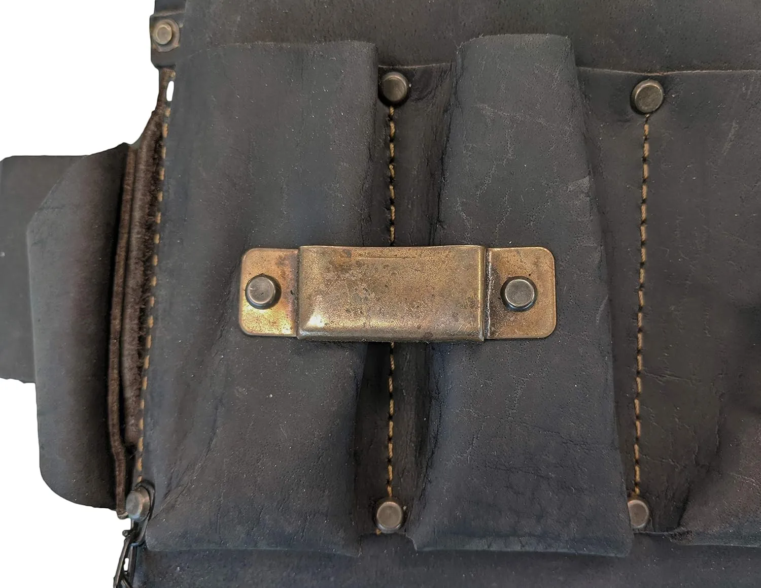 OX Tools Pro Oil-Tanned Leather Tool Pouch Set  Heavy-Duty Tool Belt Pouches for Carpenters, Drywallers, Framers & Electricians, Multi-Pocket, Reinforced Stitching & Hammer Holders