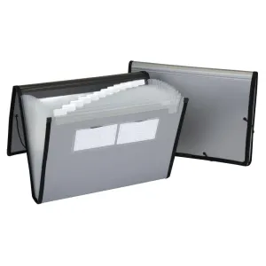 Oxford Pendaflex 13-Pocket Expanding File - Lettersize, Silver