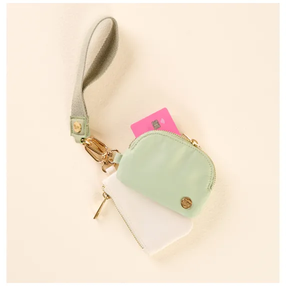 Sage Dynamic Duo Pouch Wristlet