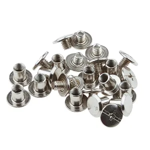 Sallie Tomato Small Chicago Screws 6mm - Set of 12 Nickel