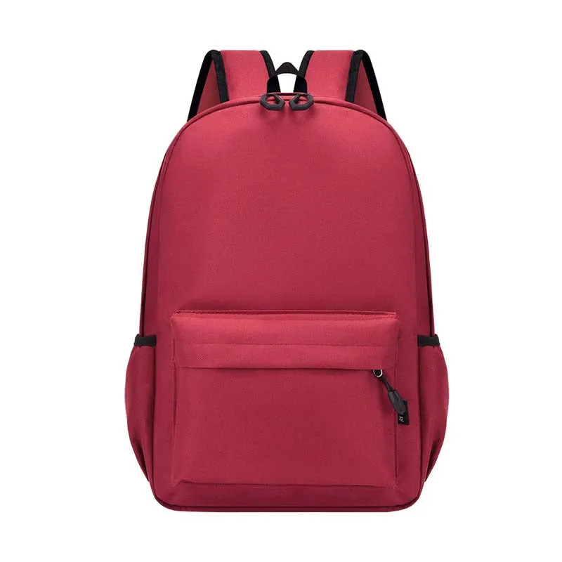 School Bag Printing Logo Junior High School Student