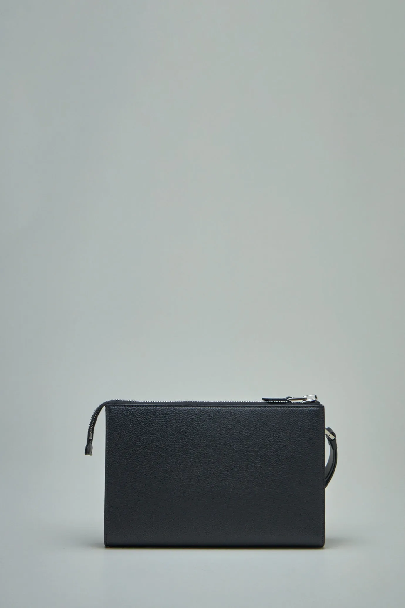 Soft Grain Leather Mini Flat Pouch