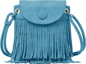 Sunwel Fashion Mini Fringe Purse Small Phone Bags for Women Western Cell Phone Wallet with Zipper Pockets