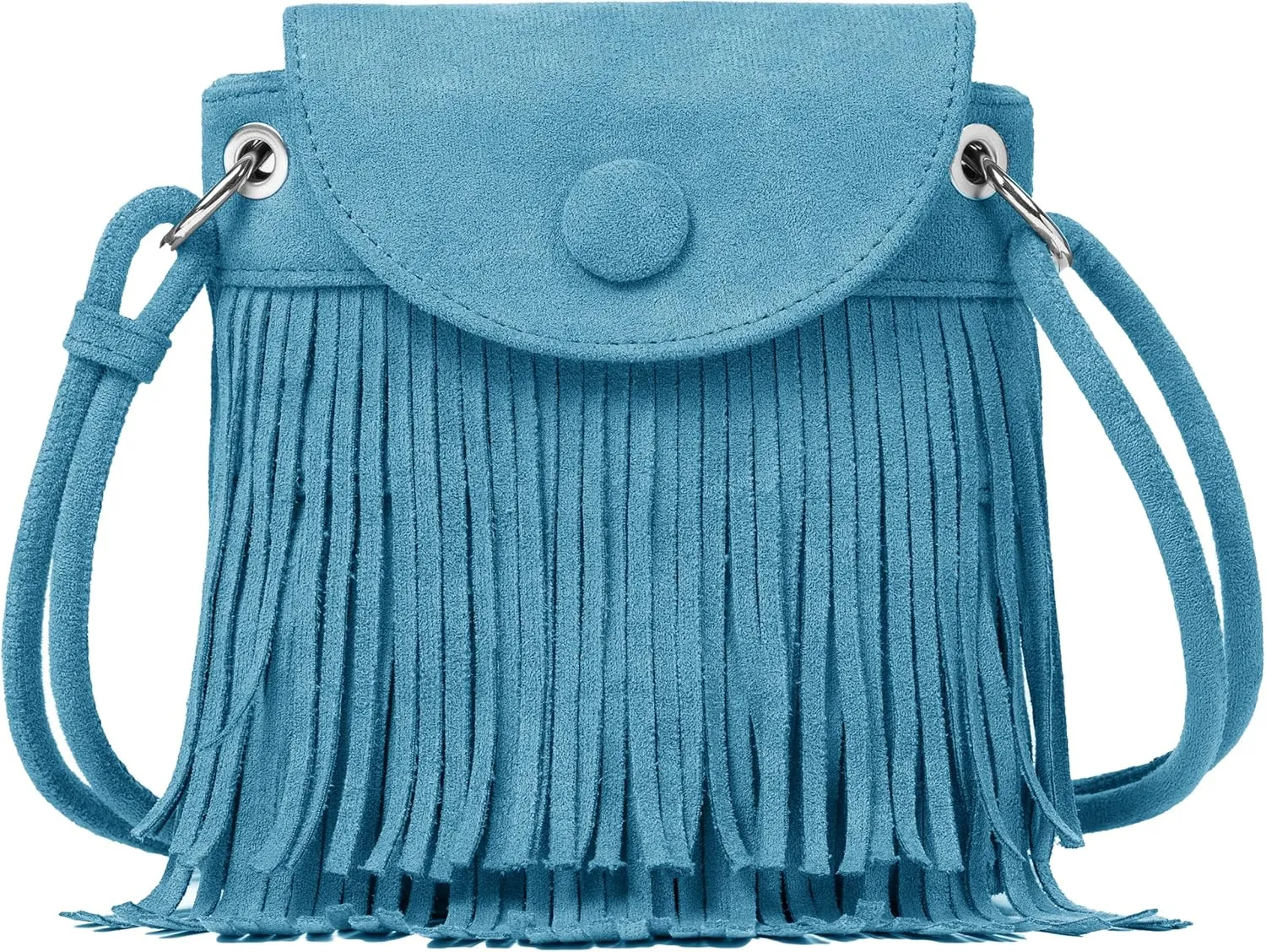 Sunwel Fashion Mini Fringe Purse Small Phone Bags for Women Western Cell Phone Wallet with Zipper Pockets