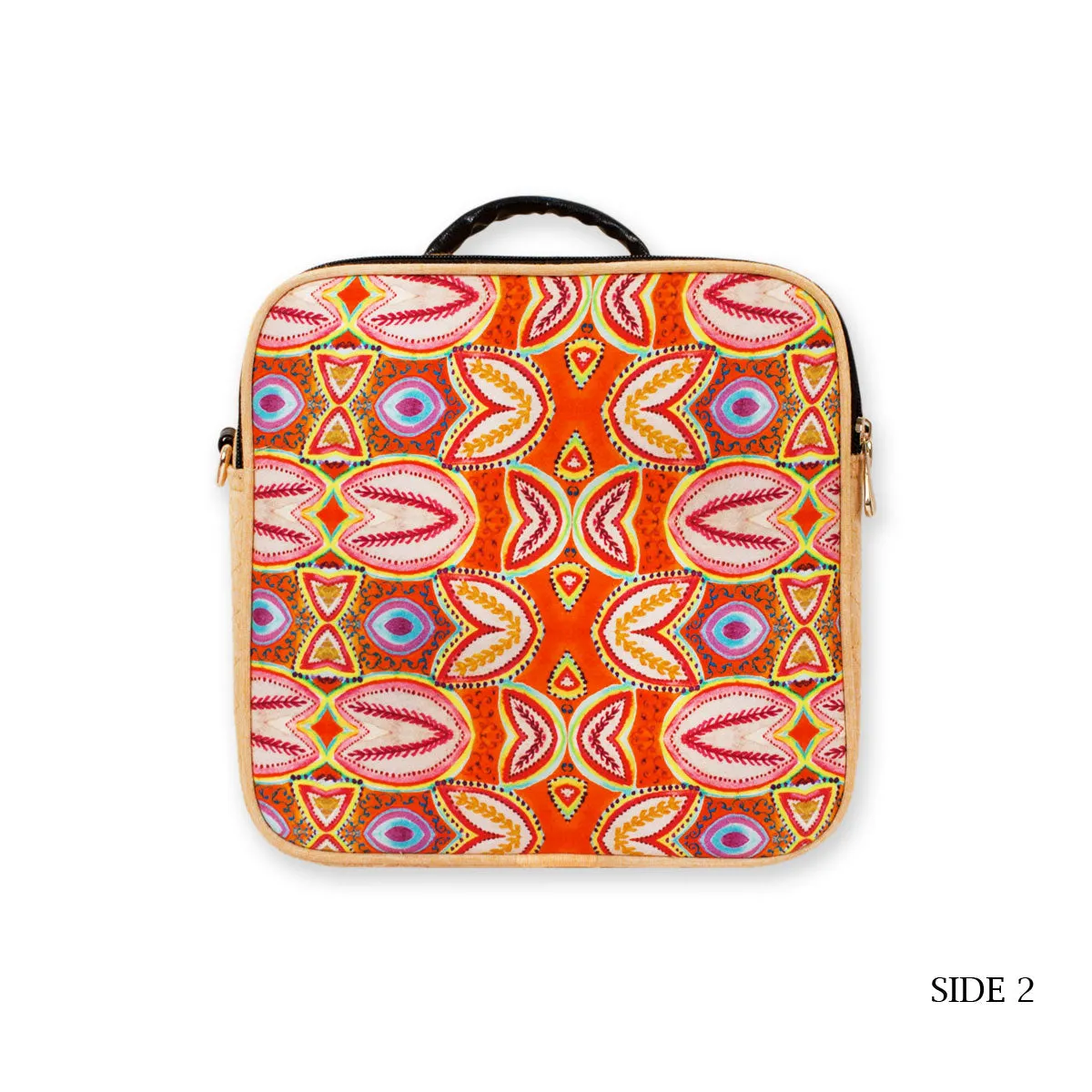 Swirl Double Side Print Box Sling Bag