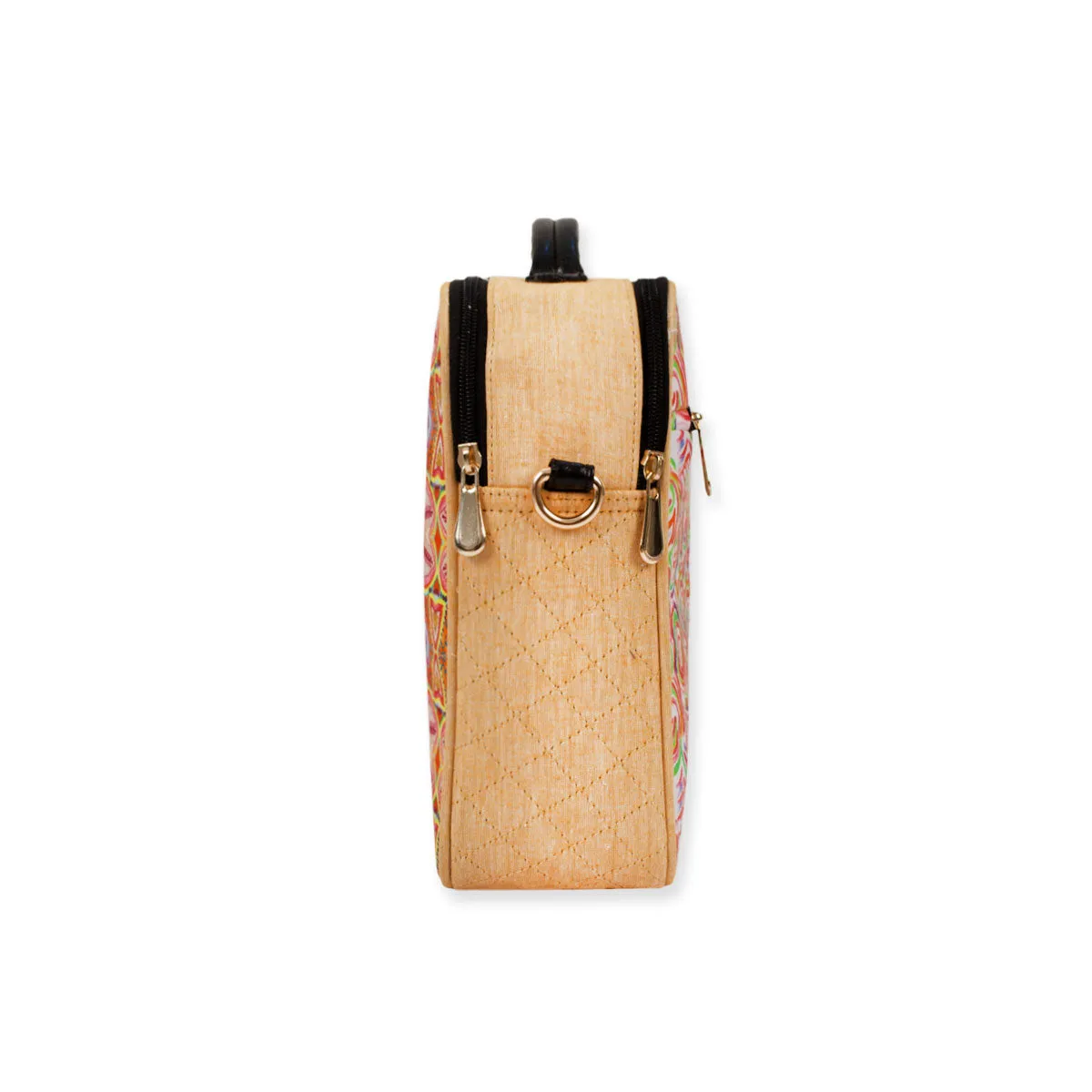 Swirl Double Side Print Box Sling Bag