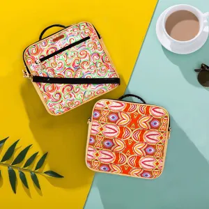 Swirl Double Side Print Box Sling Bag