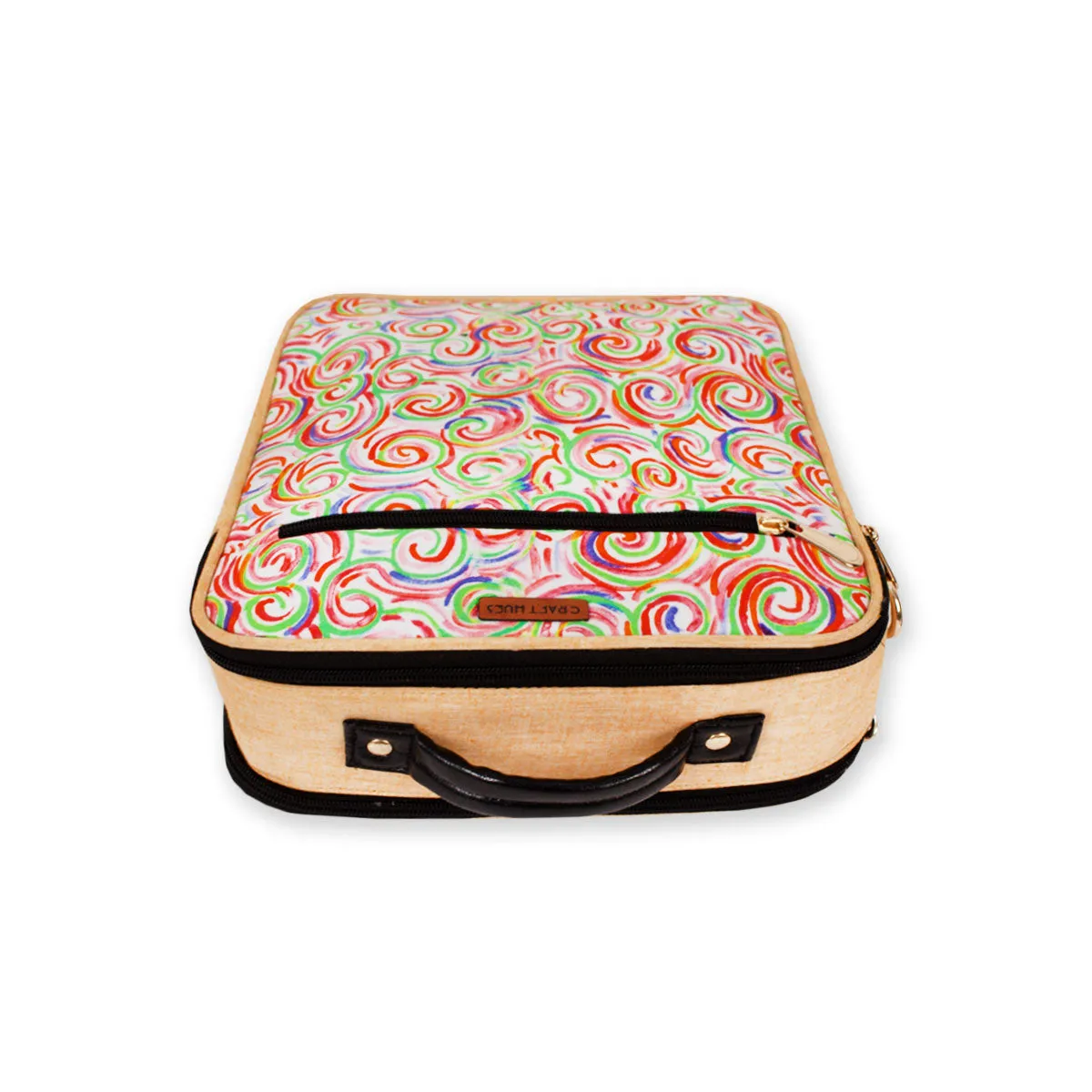 Swirl Double Side Print Box Sling Bag