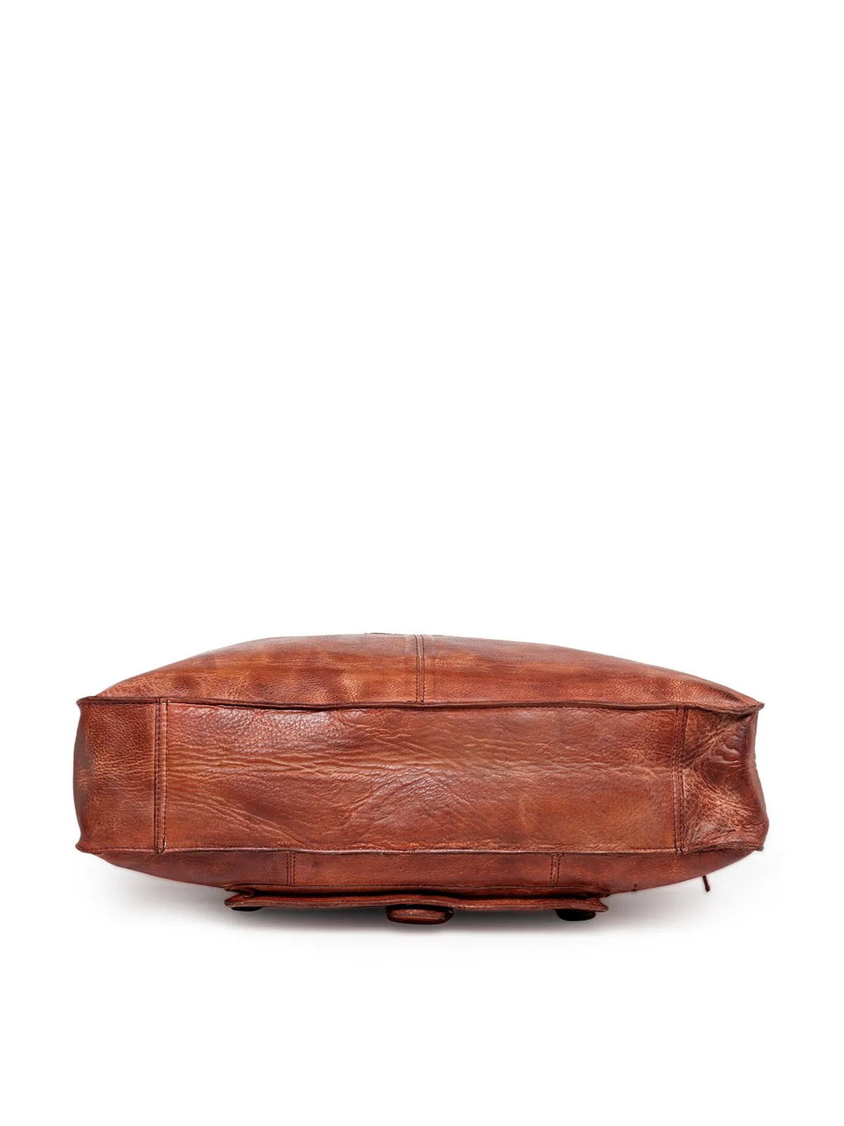 Teakwood Genuine Leather Laptop Bag - Brown