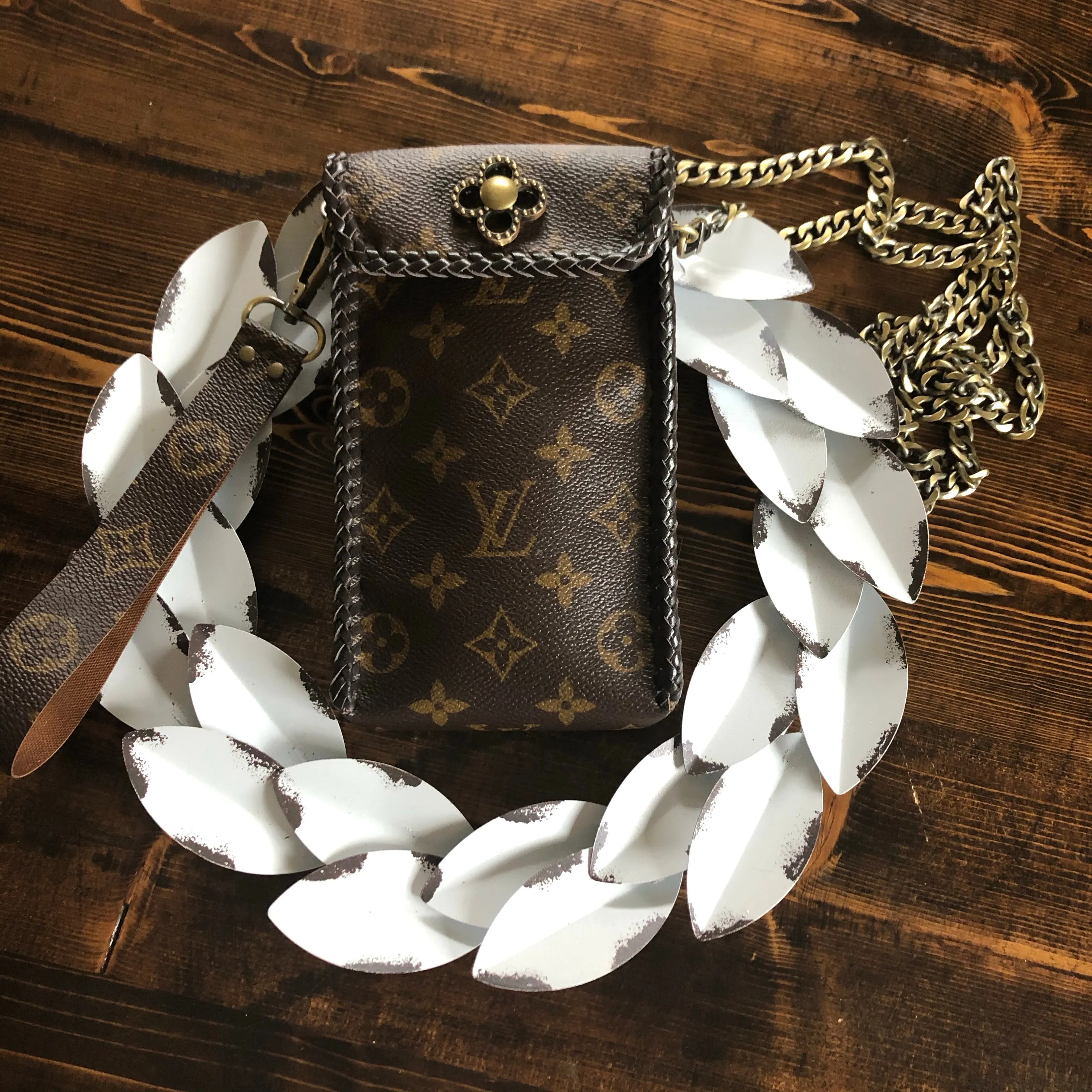 The Hummingbird - Monogram Cell Phone Crossbody/Wristlet Bag