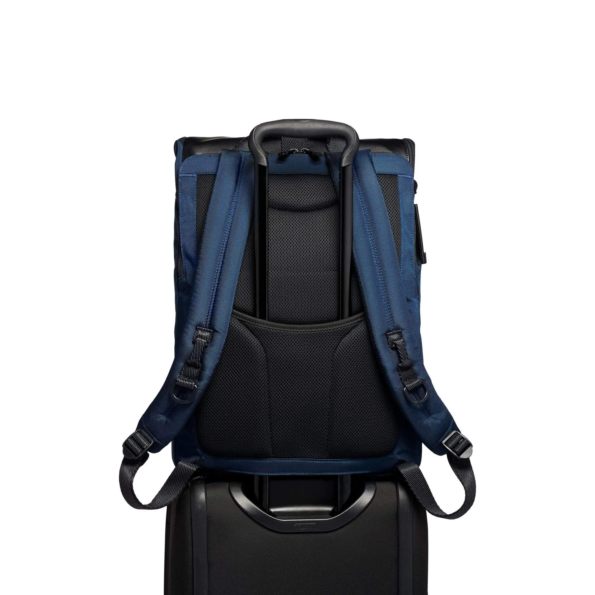 TUMI - Alpha Bravo London Roll Top Laptop Backpack - 15 Inch Computer Bag for Men and Women - Navy