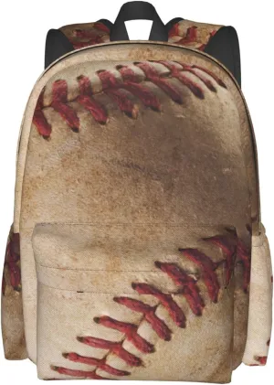 Vintage Baseball Backpack Bookbag Laptop Backpacks Multipurpose Daypack for Boys Girls School Men Women Travel Hiking