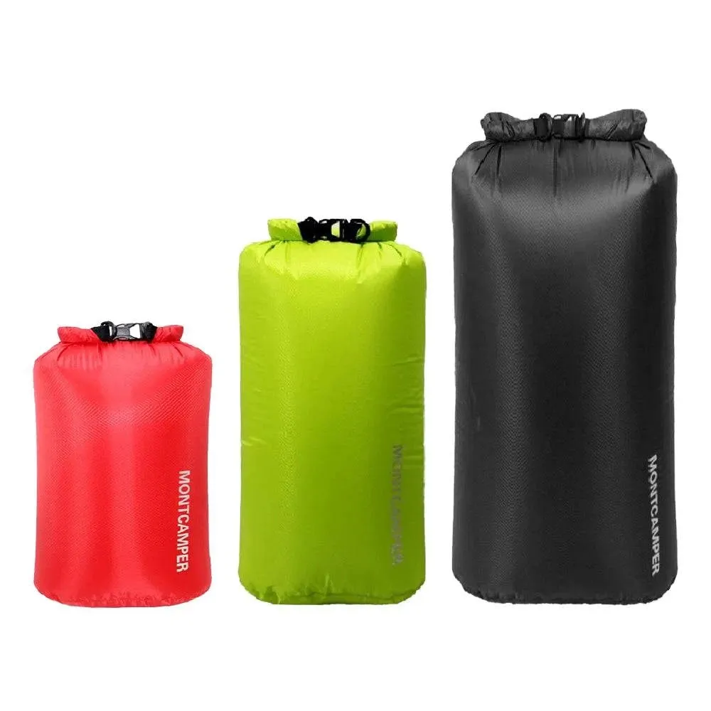 Waterproof Dry Sacks Pack of 3 Lightweight Waterproof Storage Dry Bags for Outdoor Camping Boating Hiking Rafting