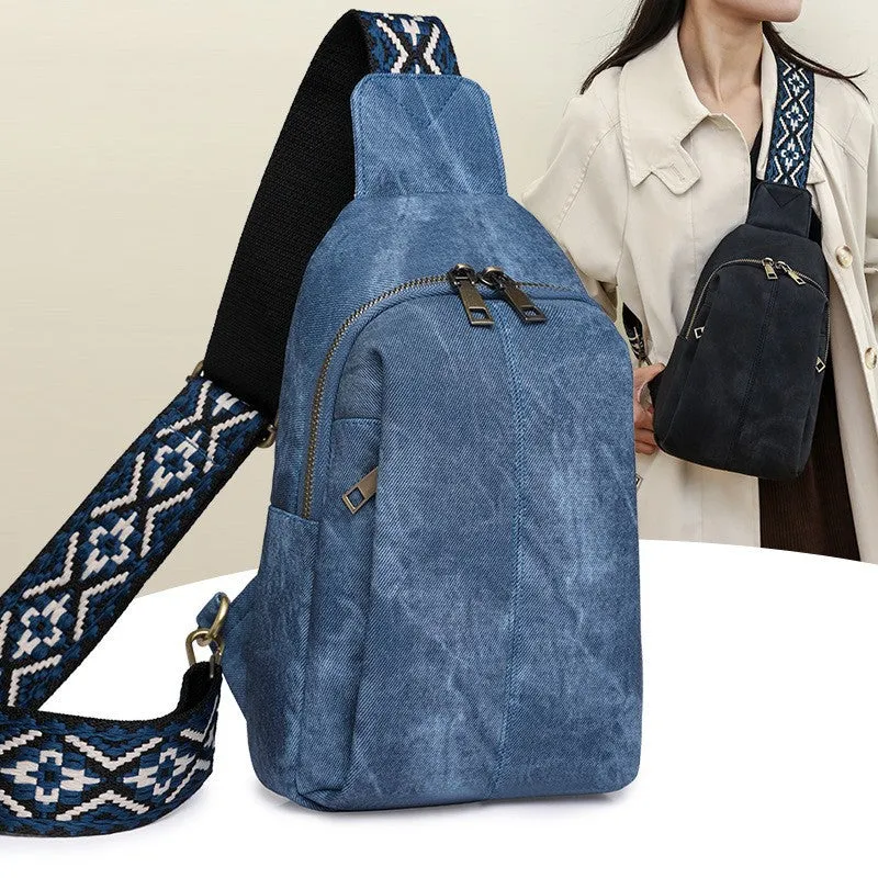 Wholesale Retro Travel PU Crossbody Bags, Casual Women's Chest Bags, Waist Bags