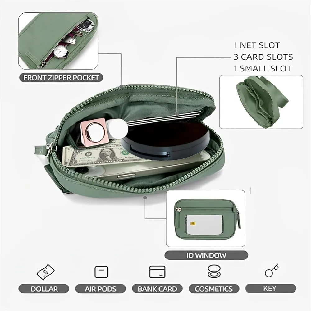 Wristlet Wallets for Women Keychain Wallet with 3 Zipper Purse for Credit Card Holder Wristlet Zip Mini Pouch