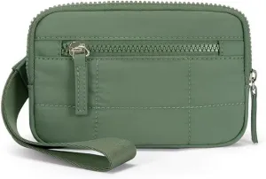 Wristlet Wallets for Women Keychain Wallet with 3 Zipper Purse for Credit Card Holder Wristlet Zip Mini Pouch